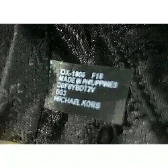 Michael Kors Bridgette Gray/Black Leather Tote Handbag Medium Size - Picture 10 of 13